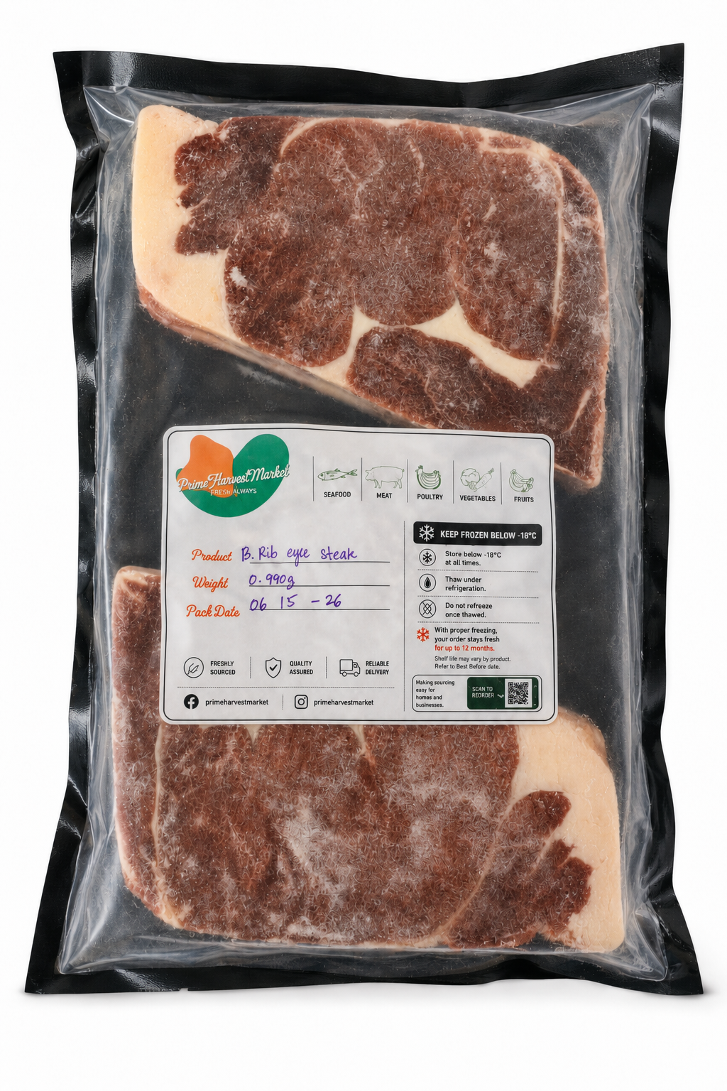 Brazilian Ribeye Steak, 2 Cuts per kg