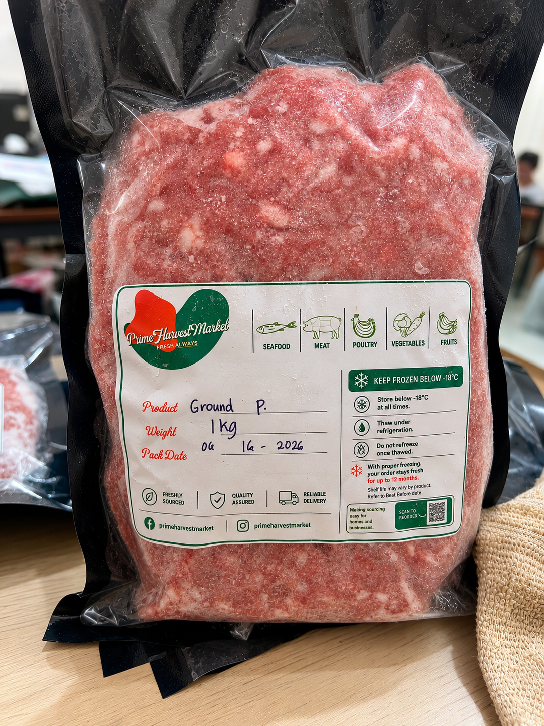 Ground Pork — Freshly Ground, Flash-Frozen