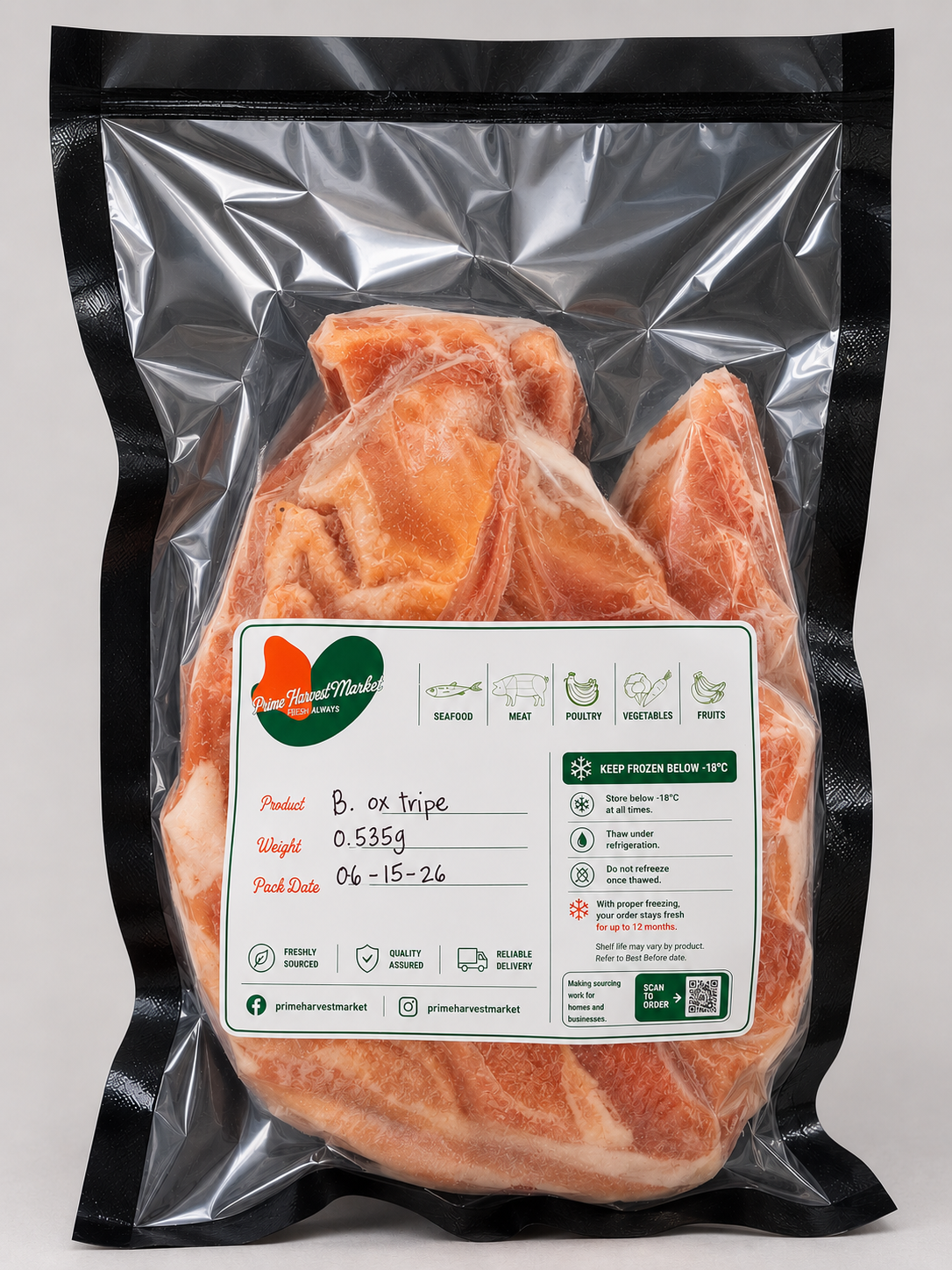 Beef Ox Tripe