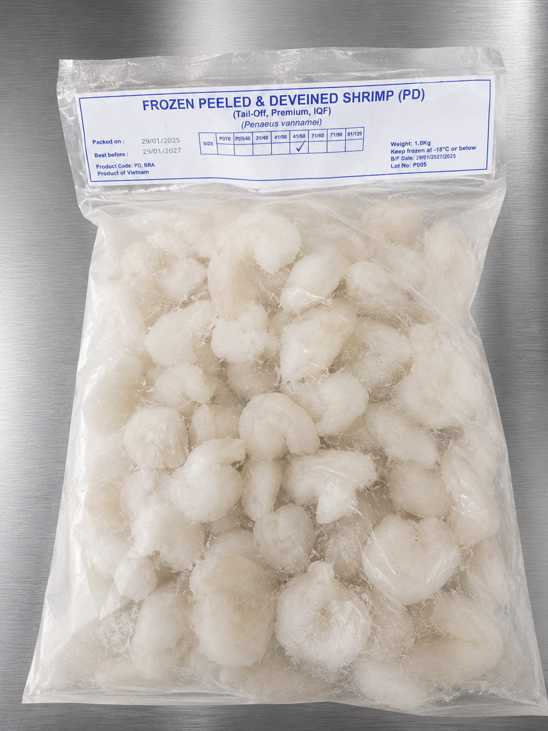 PD IQF Shrimp 51/60