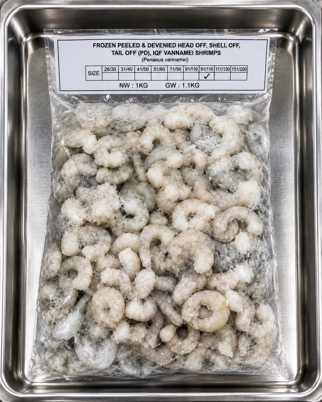 PD IQF Shrimp 91/110