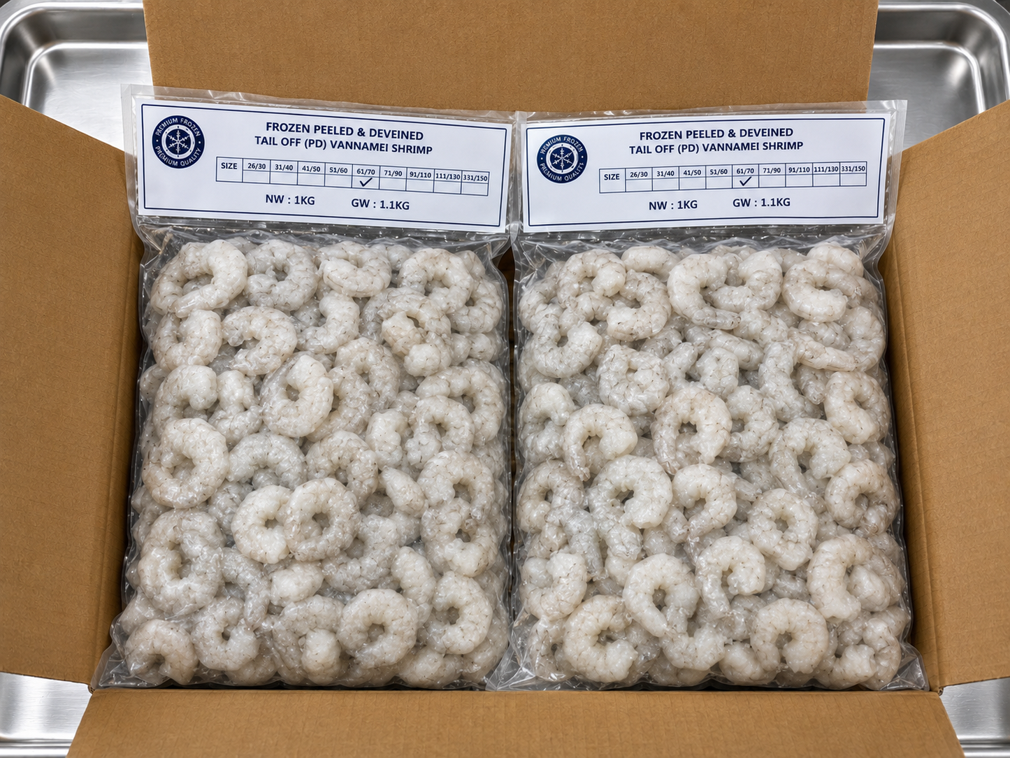 PD IQF Shrimp 61/70